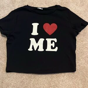 Garage I ❤️ ME Crop Top Size: M